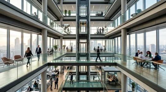 Professional scene showcasing diverse talent pipeline and future workforce dynamics