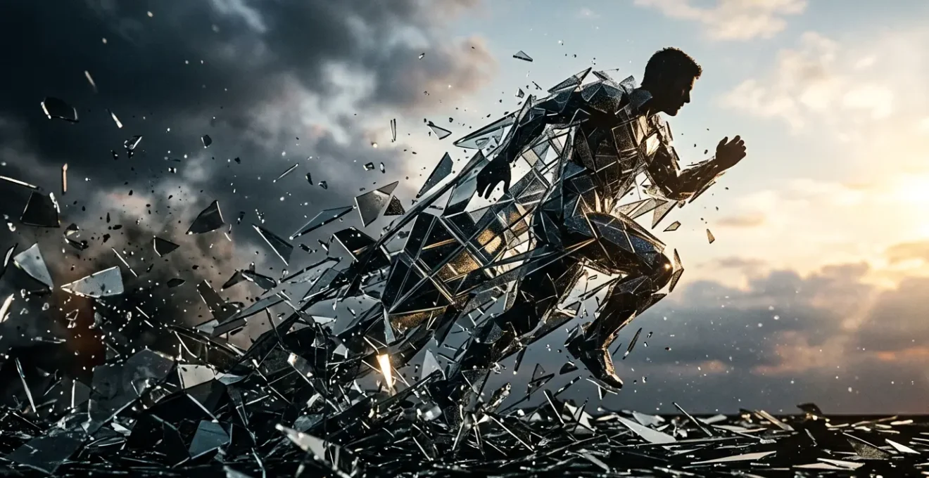 Professional transforming through adversity into growth and resilience