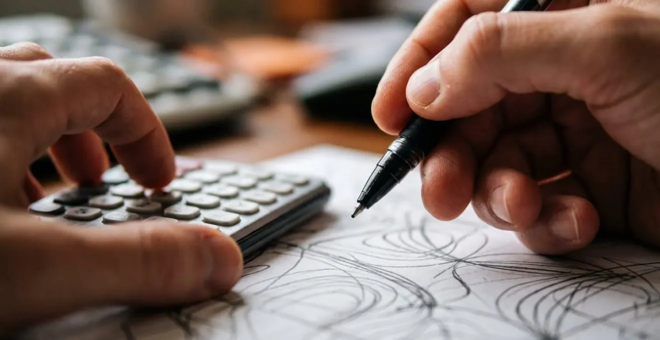 Executive reviewing investment options with charts and financial models